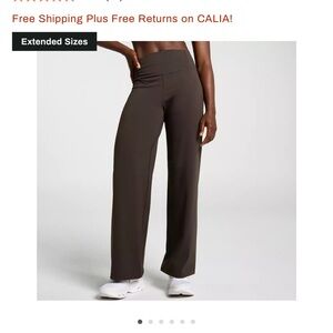 CALIA by Carrie Underwood Wide-Leg Pants in Dark Brown size M
